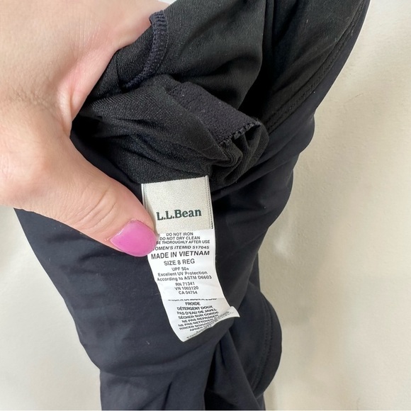 L.L. Bean Black Size 8 Tankini Top - Picture 3 of 4